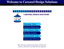 Tablet Screenshot of carousel-design.com